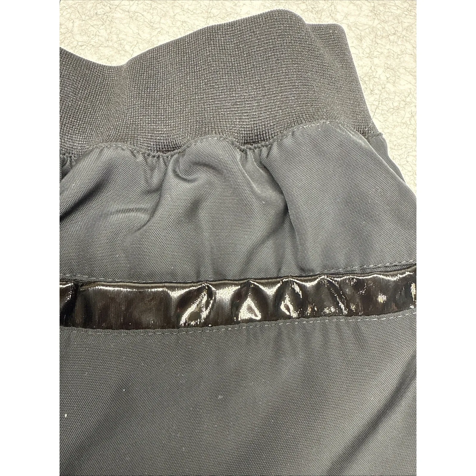 Nike Jogger Womens Small Black‎ Tech Wear Street Wear Glossy Zippers Baggy $110 - Image 9