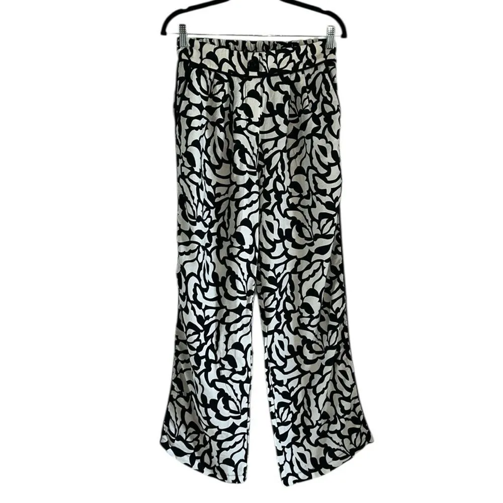 Monteau Black and White Pull on Dress Pants(Size Medium) - Image 3
