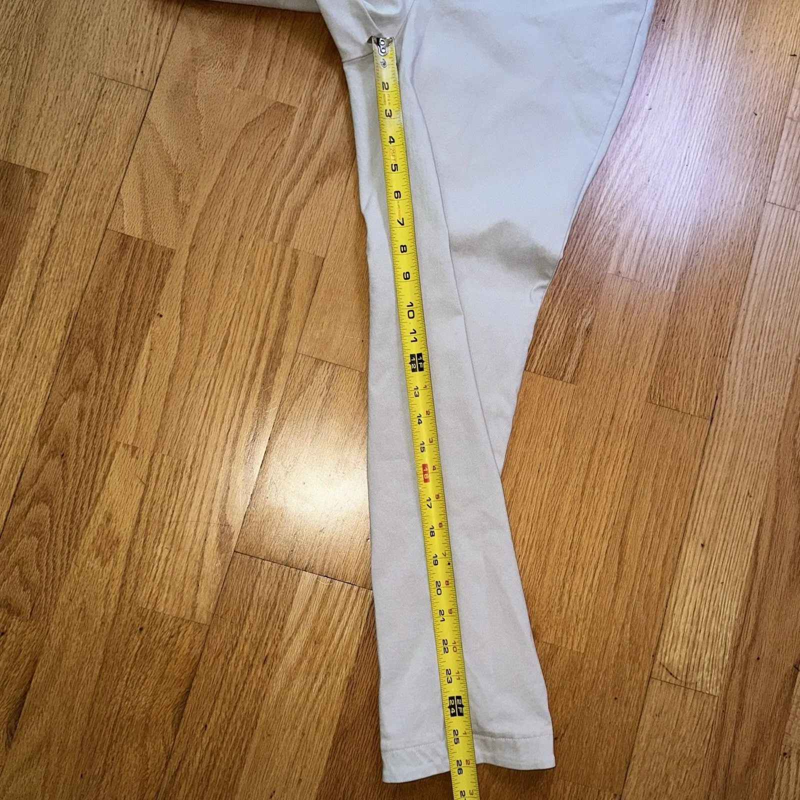 J. McLaughlin Women's Pull On Ankle Pants Split Sides Beige Sz 4 Preppy Classic - Image 8