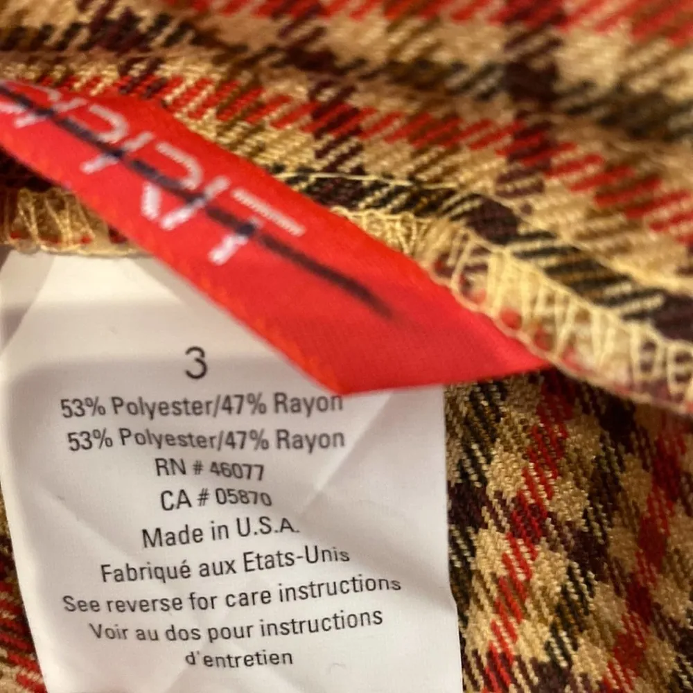 Esprit A-Line Plaid Academia Mini Skirt Vintage 1990’s Y2K EUC Sz 3 Juniors - Image 6