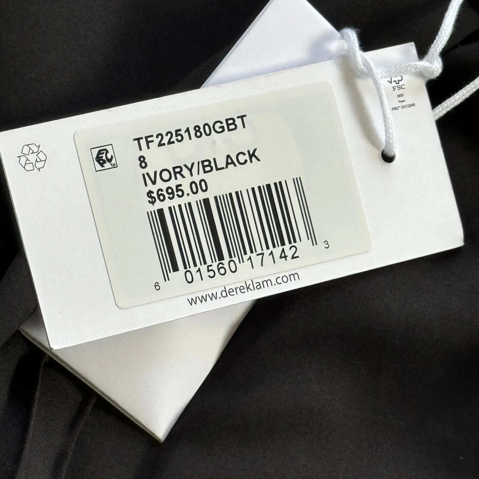 Derek Lam Constance Frayed Jacket Dress Gold Buttoned Size 8 Ivory Black NWT‎ - Image 11