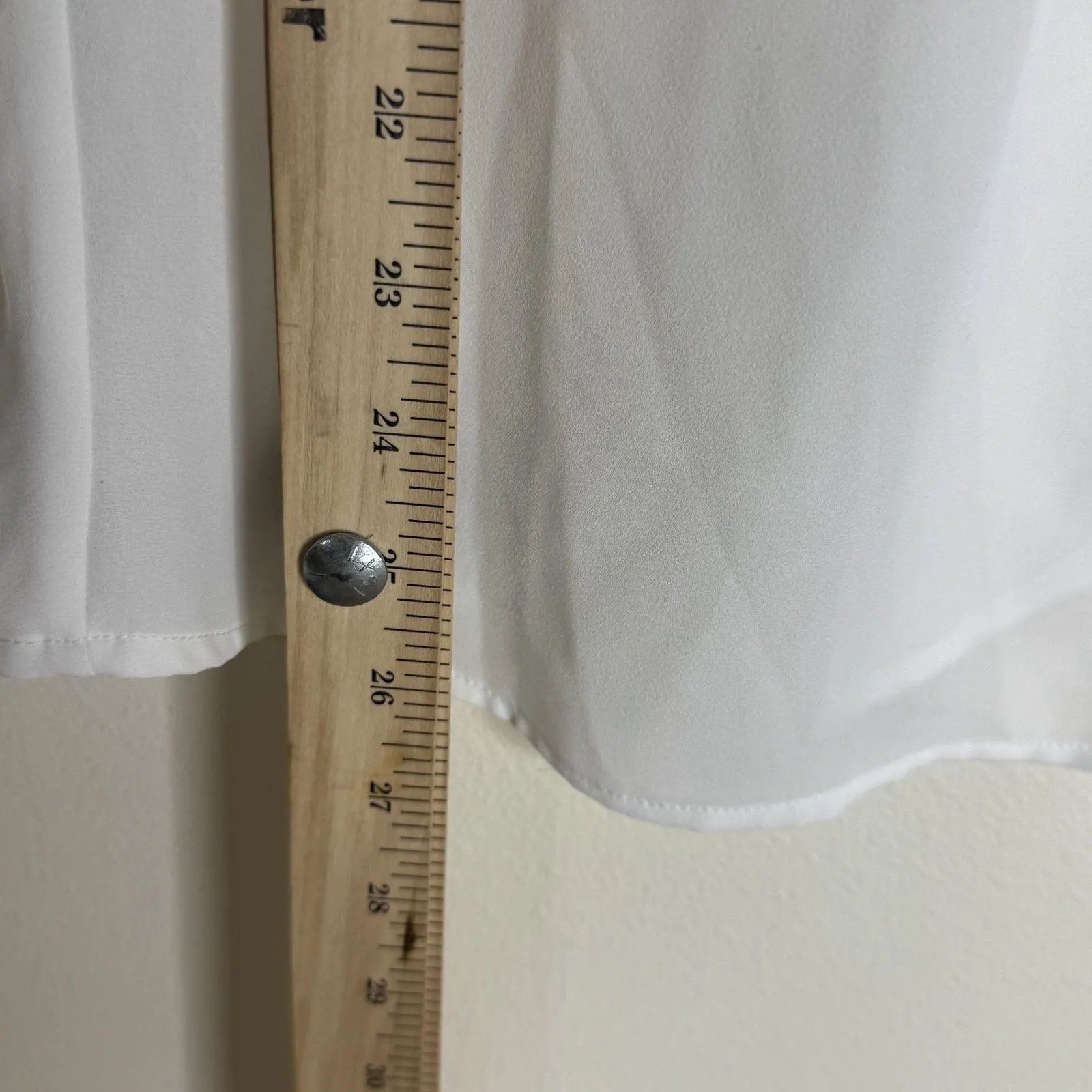 Cache Top Womens Medium Lace Mesh Sheer Long Sleeve Romantic Blouse Elegant - Image 9