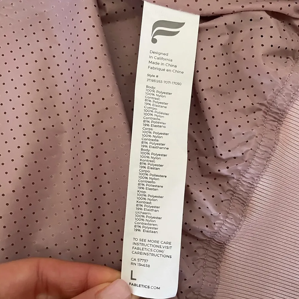 NWT FABLETICS Eva Reversible Bomber Jacket Size L - Image 11