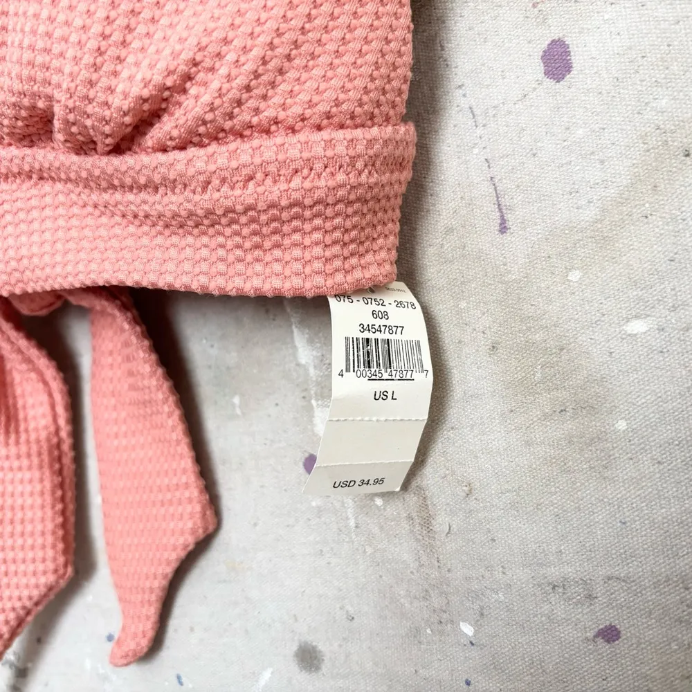 Aerie Waffle Tie Longline Triangle Bikini Top - Image 3