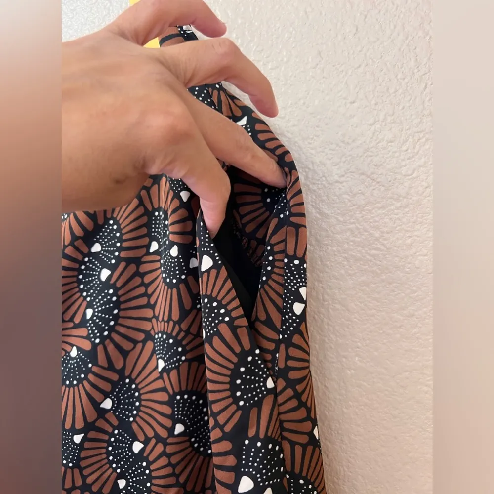 House Of Harlow 1960 Satin Wide Leg Fan Pants Size L - Image 4