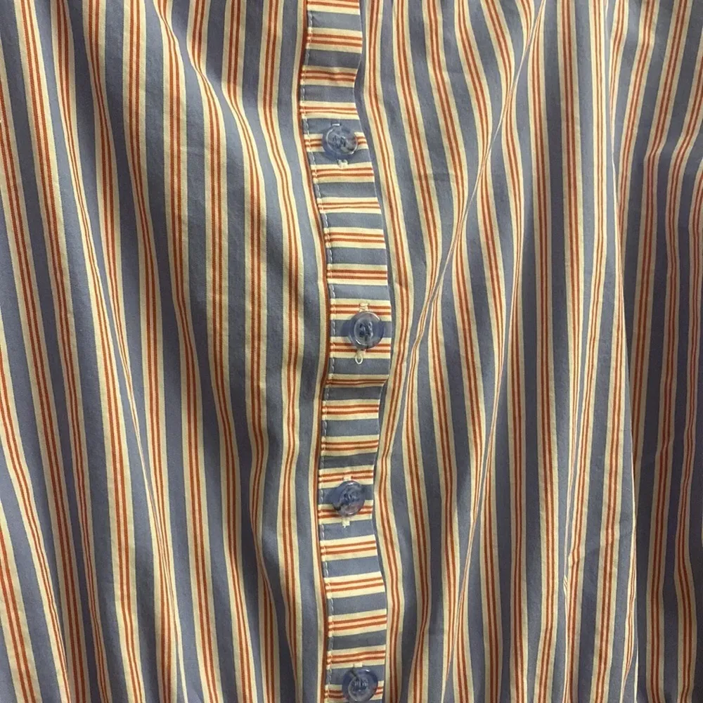 Lane Bryant red blue striped sleeveless peplum‎ top
Size 14/16 - Image 3