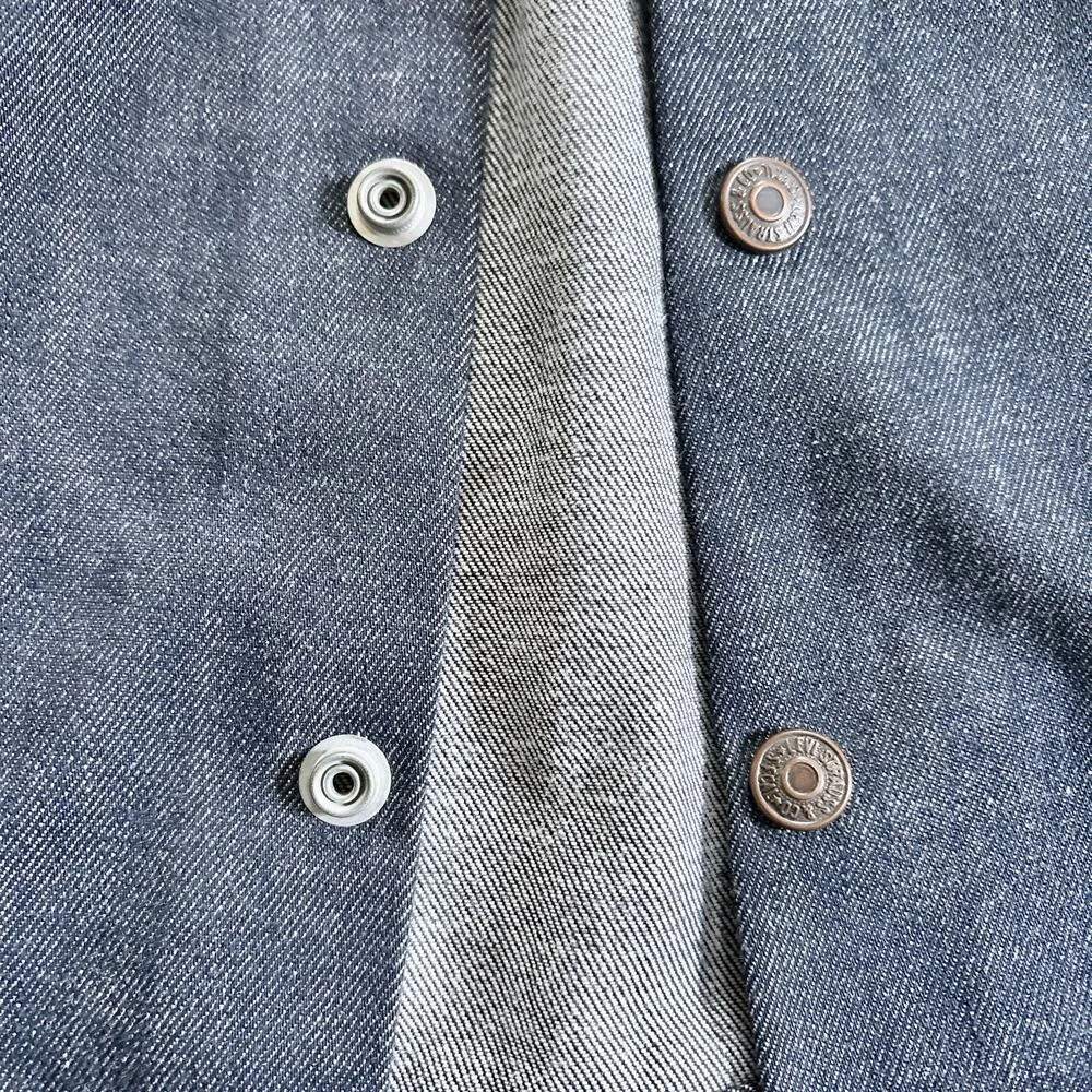 Levi's Vintage 1970s Denim Trucker Jacket Orange Tab XS/Small - Image 6