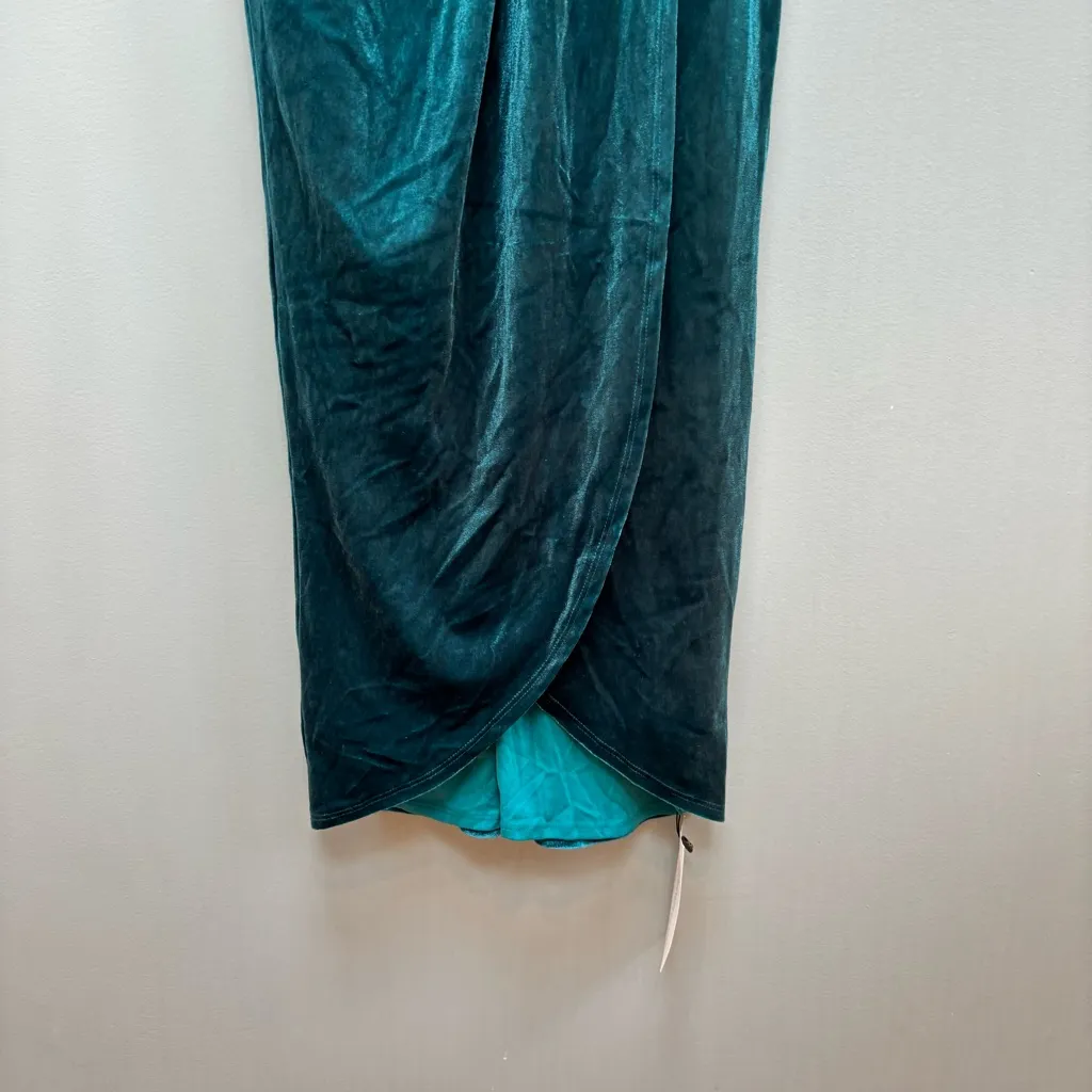 YUMI KIM Tamra Midi Dress in Jewel Emerald Velvet M - Image 6