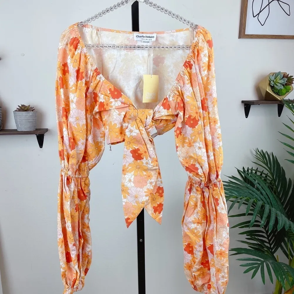 Charlie Holiday Cindy Top and Maxi Skirt Set Seventies Floral - Image 8