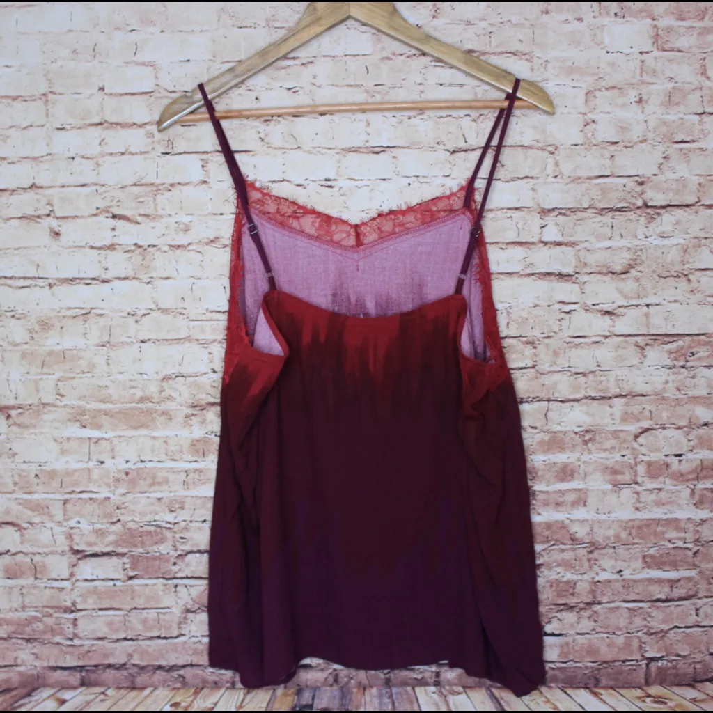 Apt. 9 | Red/Purple Gradient Lace V-Neck Cami - Image 4