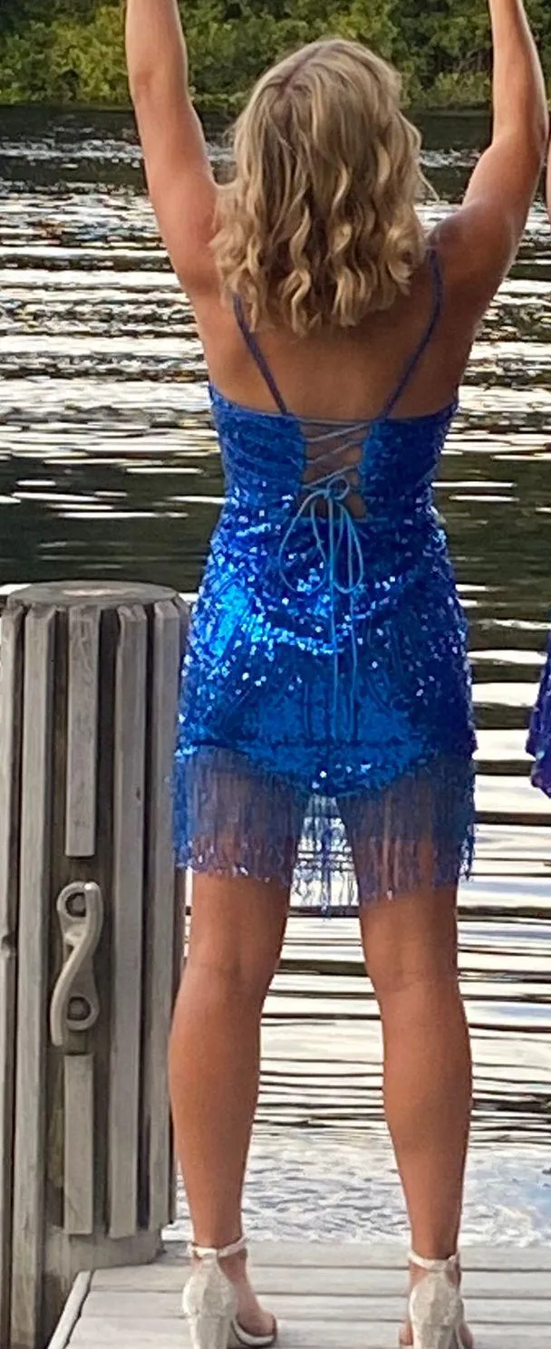 Blue Homecoming Dress - Image 3