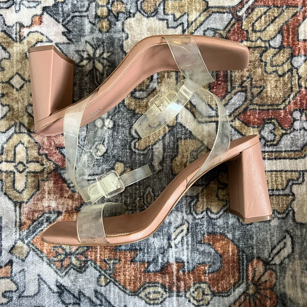 Madden Girl Women's Clear and Nude Sandals - Image 2