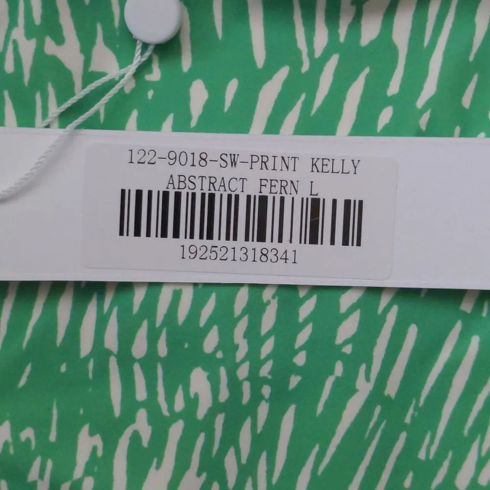 Jonathan Simkhai Alfani Abstract Print Bikini Bottom Kelly Abstract L New Green Size L - Image 11