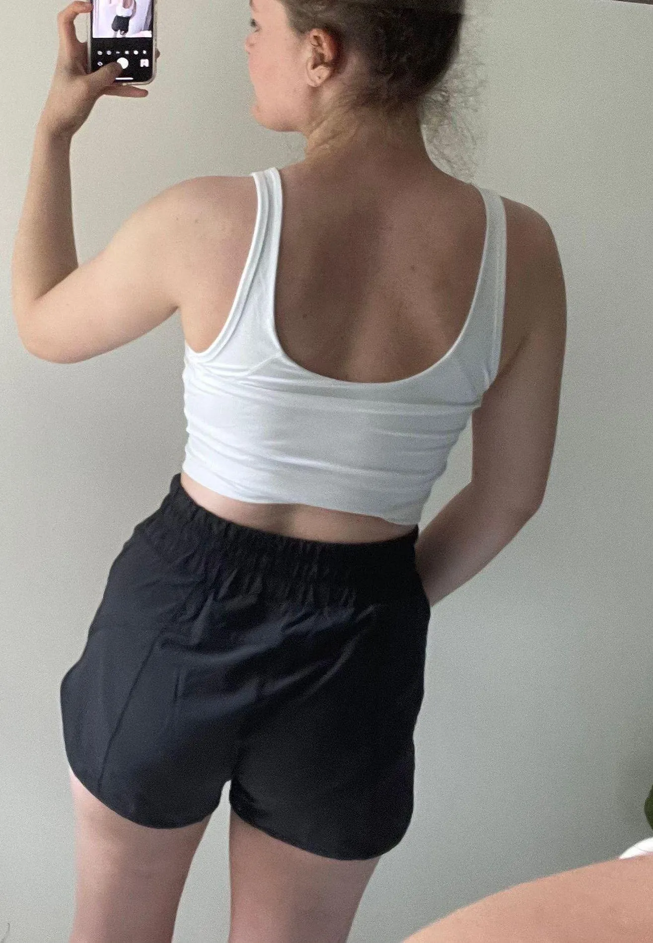 White Cropped Lululemon Align Tank Dupe - Image 2
