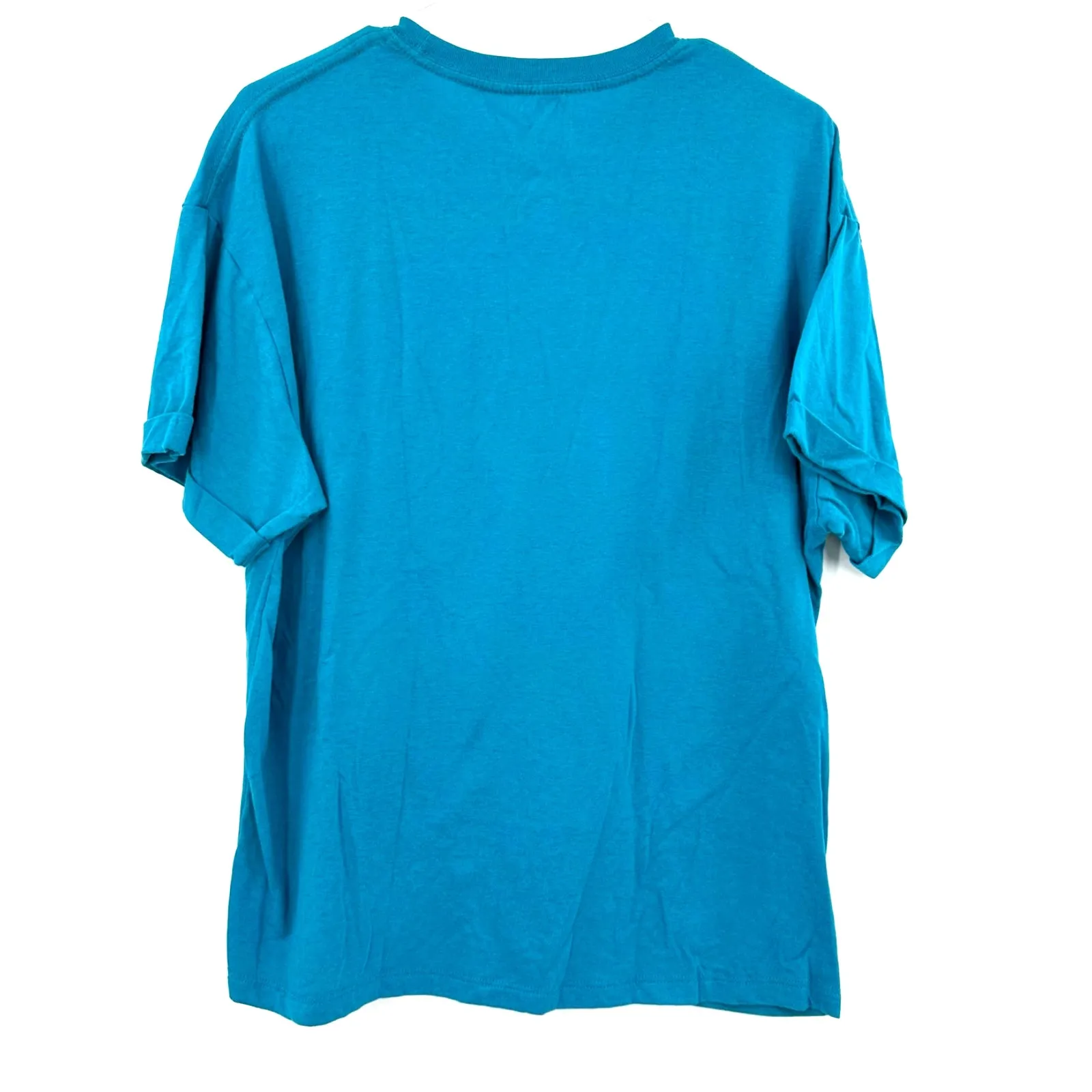 Disney Size M The Little Mermaid Crew Neck‎ T-Shirt Blue Little Mermaid Print - Image 2