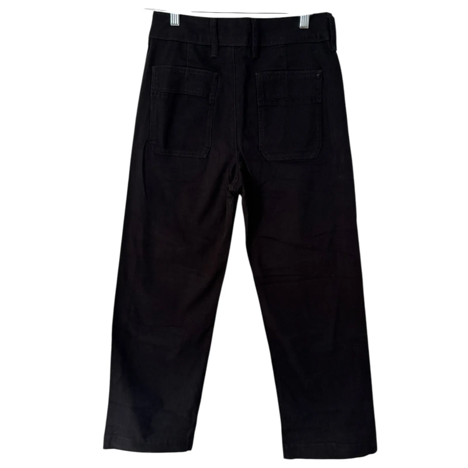 NWOT American Giant Women’s Wide Leg Chino Pants Size 4 Black - Image 5