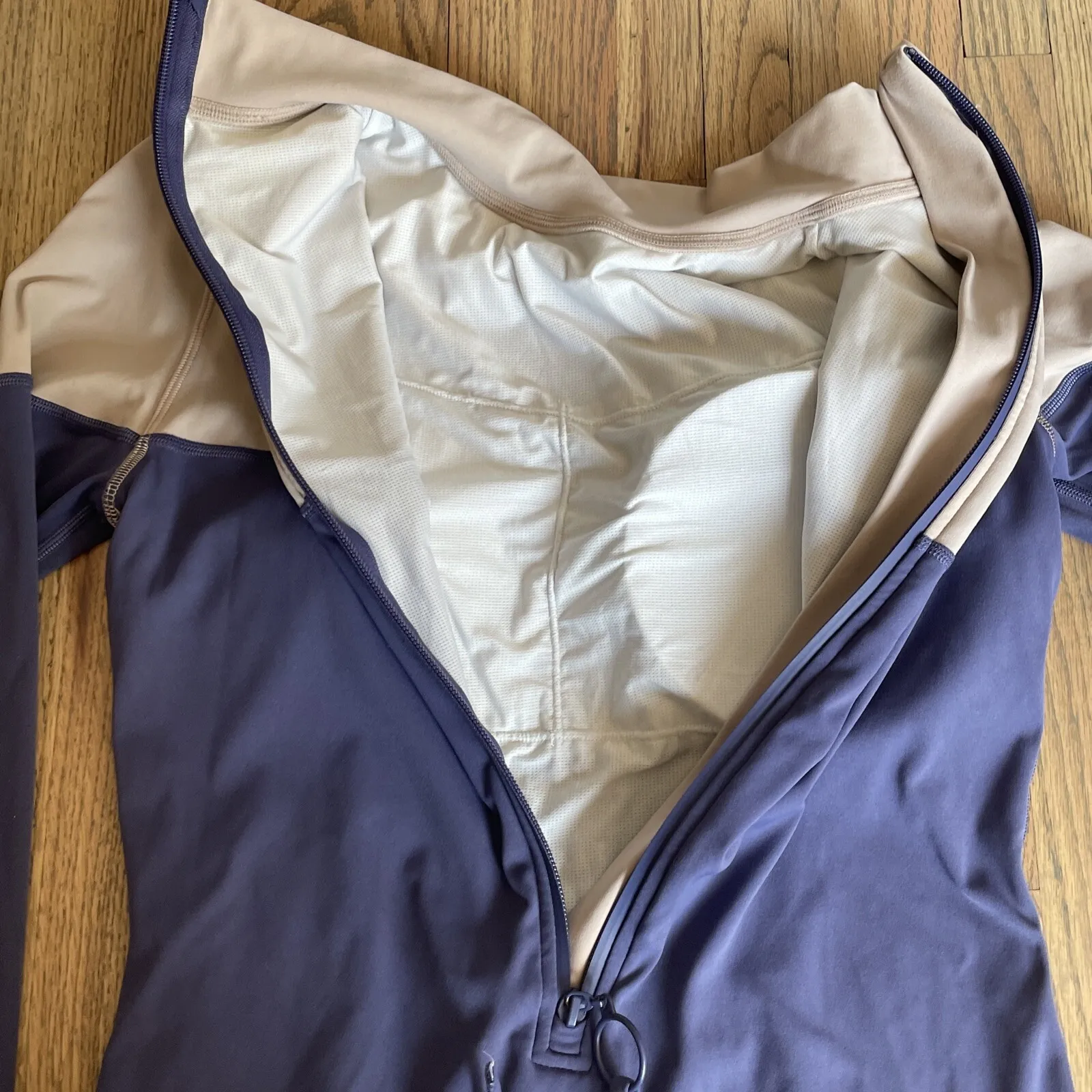 VISUAL MOOD VIOLET/GREY Tie BACK One Piece Swimsuit SURF BEACH SZ XL WOMENS Purple - Image 8