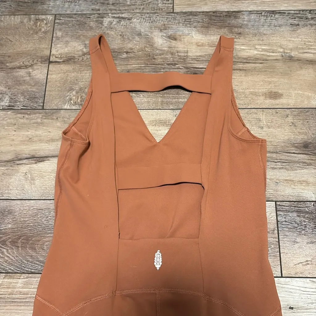 NWOT FP Movement Free People Never Better One Piece Rust Large Brown - Image 6