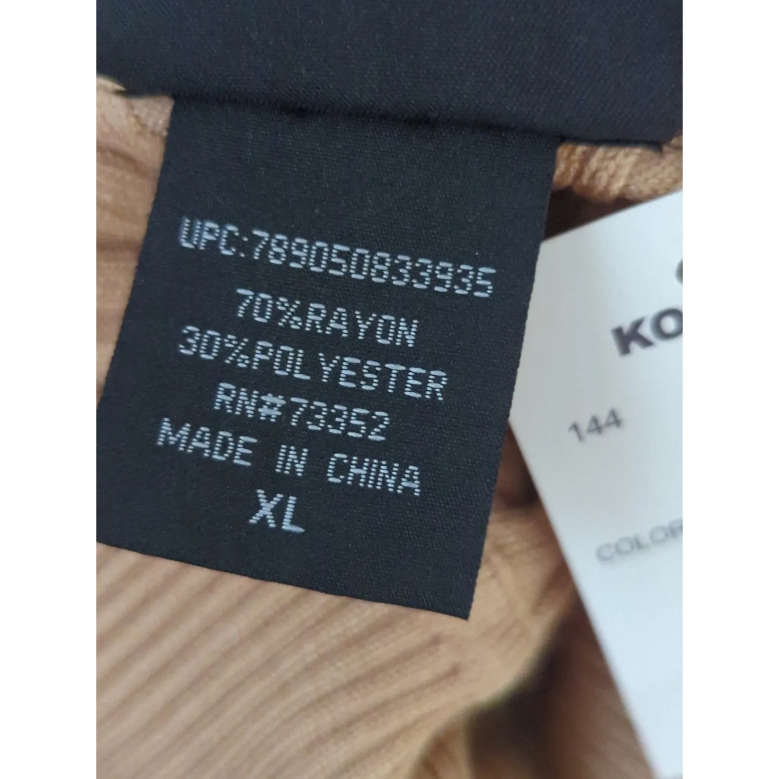 It's Our Time Tan Ribbed Turtle Neck Sweater Womens XL Cozy Cabin Core NWT - Image 5