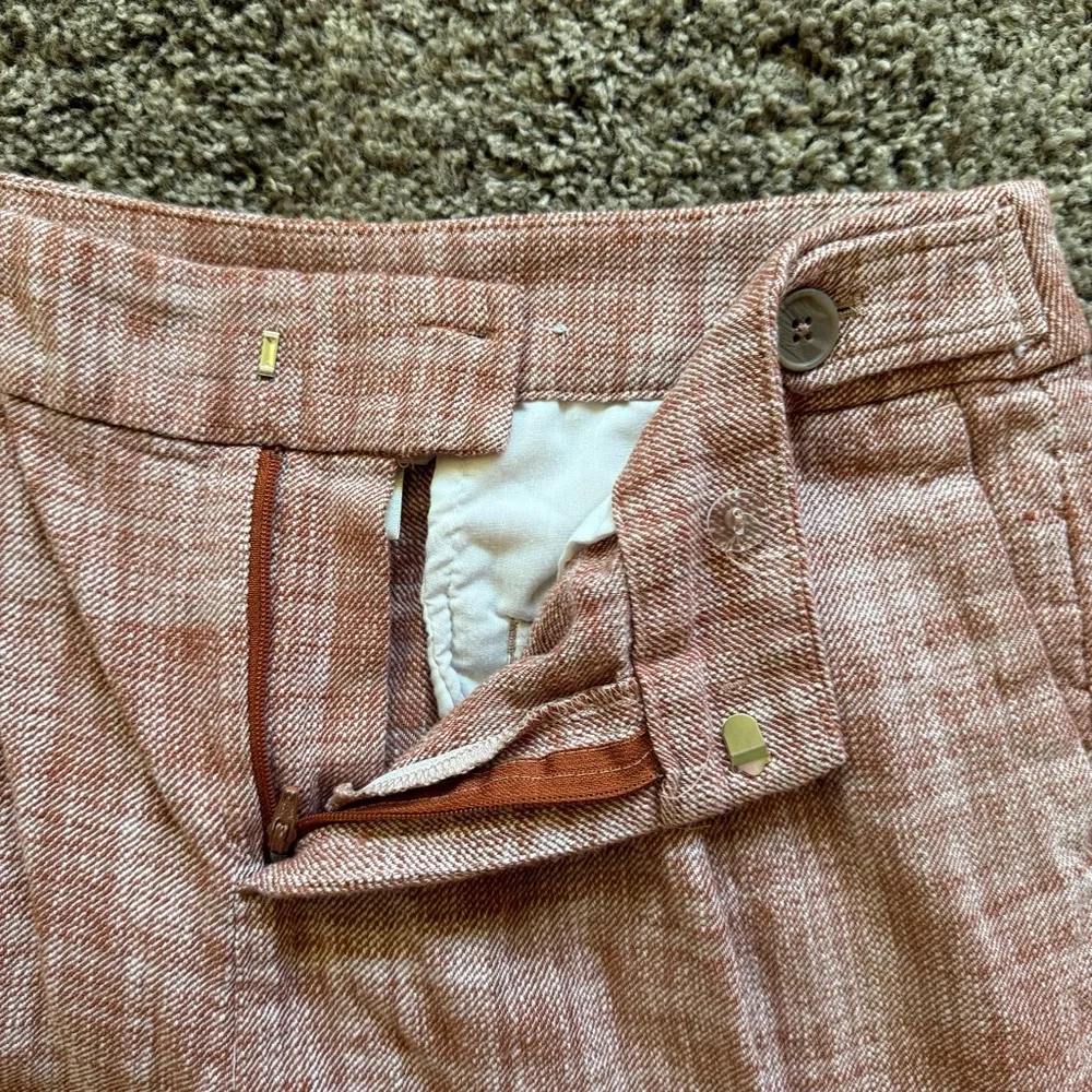 Christopher & Banks Rust Textured Trouser Pants Size 6 - Image 3