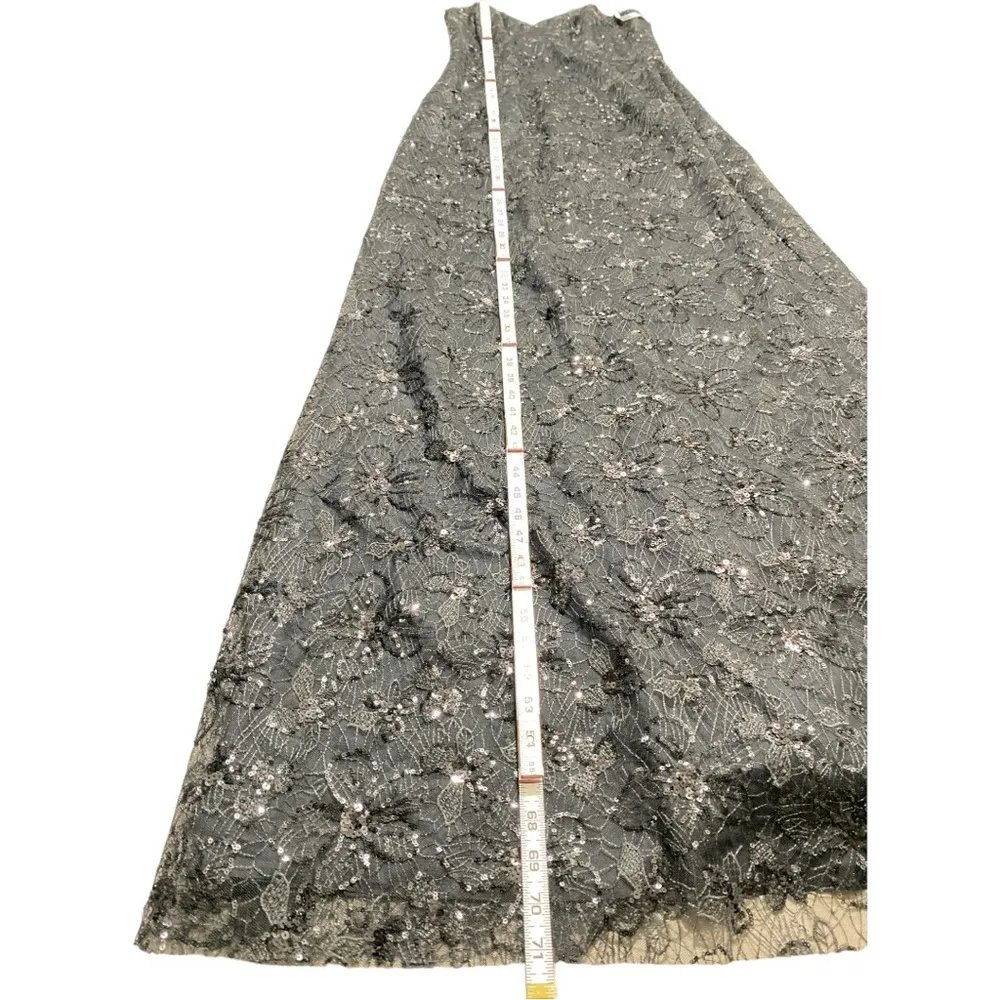 Sequined Evening Dress Sz 4 - Image 10