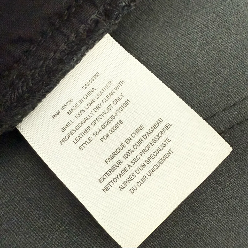 Equipment NEW  Sylvanna Leather Pants Black Sz 27 - Image 13