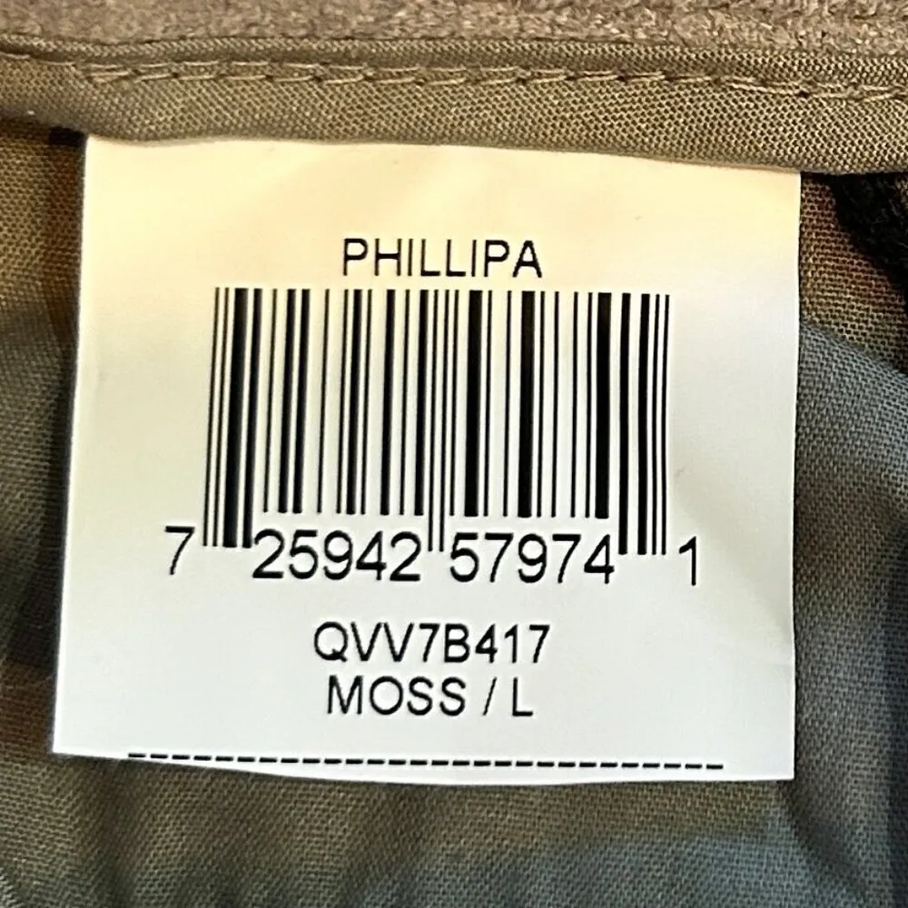 BCBG Maxazria Phillipa Vegan Suede Shorts in Moss Gray Size Large Hot Pants NWT! - Image 7