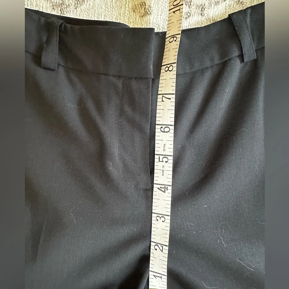 Petite Sophisticate  Stretch Wool Black Slacks Size 4 - Image 8