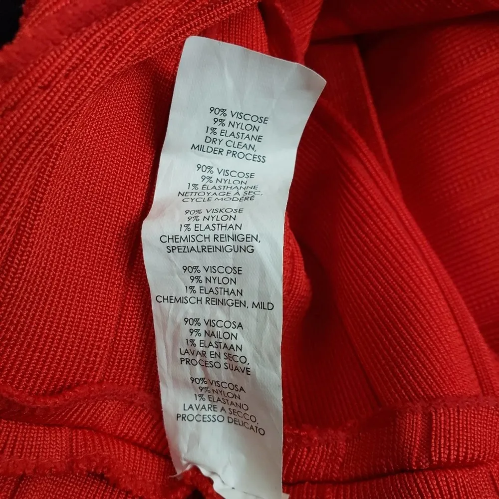 Boohoo Womens XL Bandage Plunge Sunsuit in Red NEW - Image 16