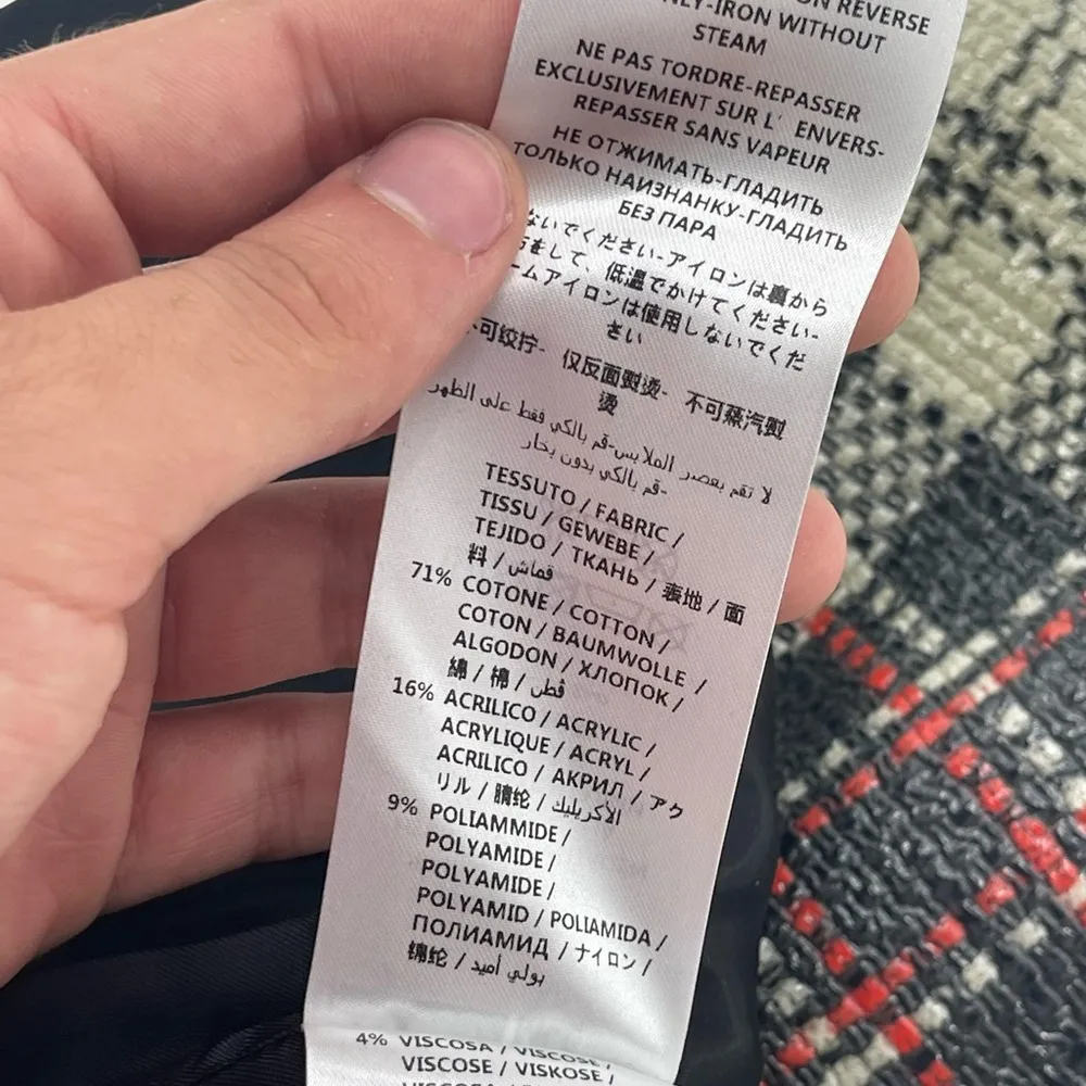 Alexander McQueen McQ Vintage leather Plaid Skirt size small waist 26 size 4 - Image 13