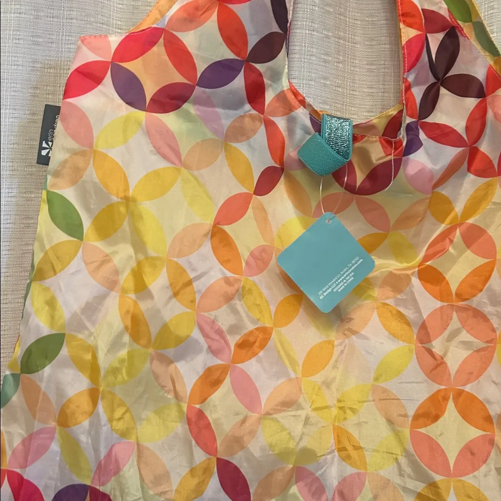 Erin Condren Multicolor Patterned Tote Red - Image 3