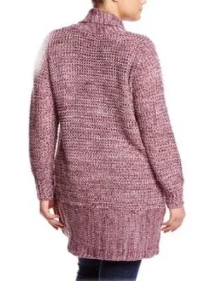 Purple Cacoon Open Cardigan - Image 2