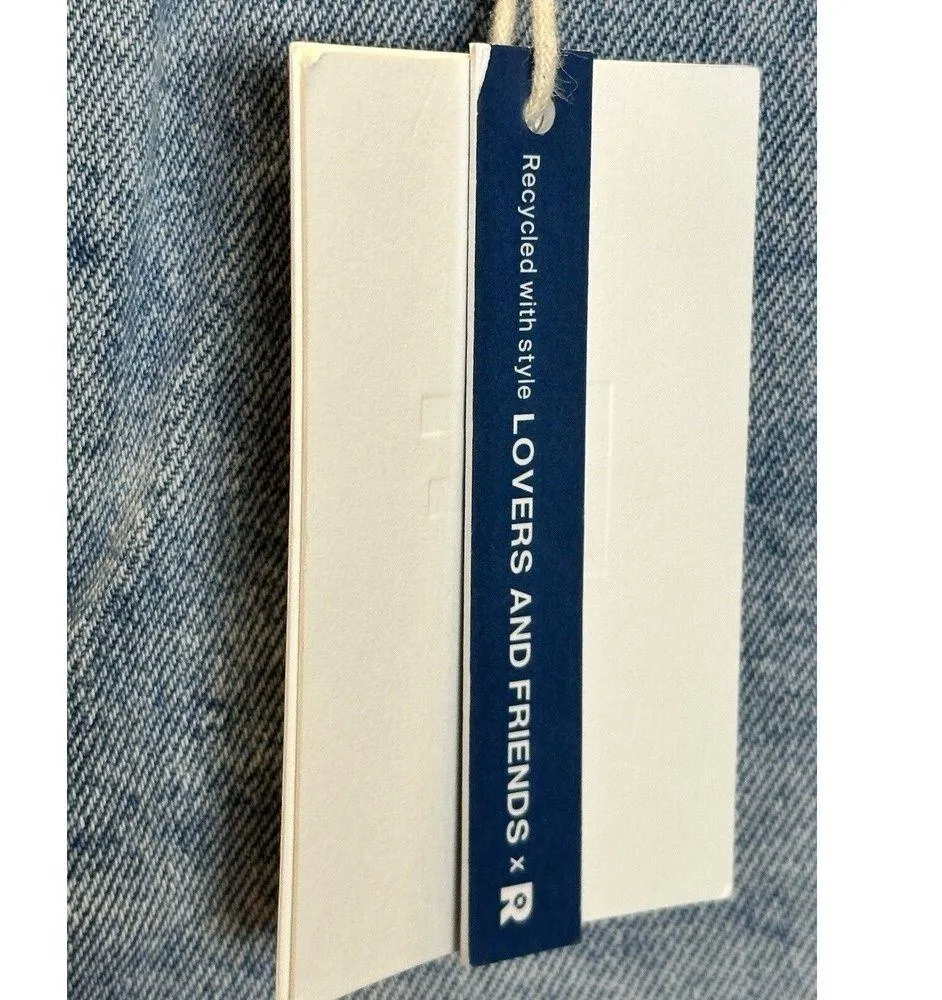 Lovers and Friends Women's Size 28 Jack High Rise Cut Off Denim Jean Shorts NWT - Image 3