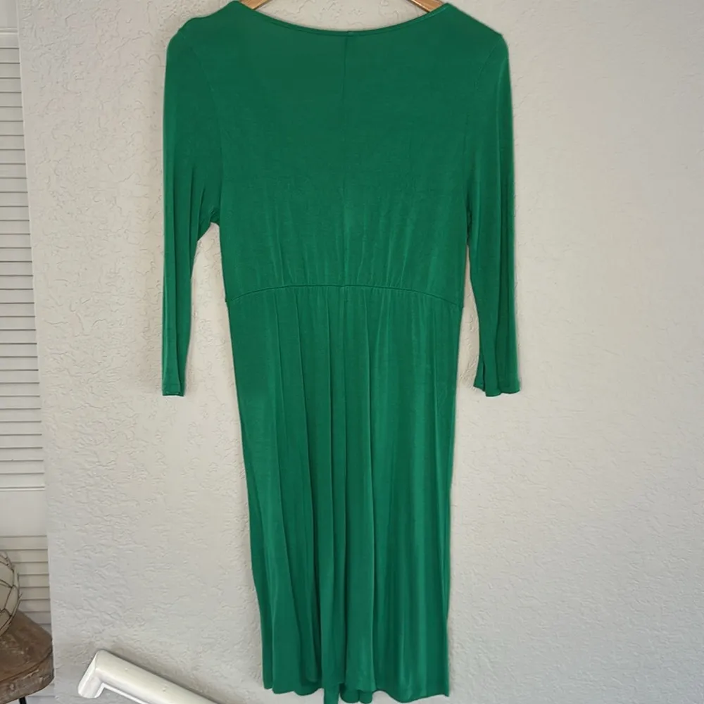 Old Navy Green Wrap Dress 100% Rayon St Patrick’s Day Vacation Resortwear Small - Image 6