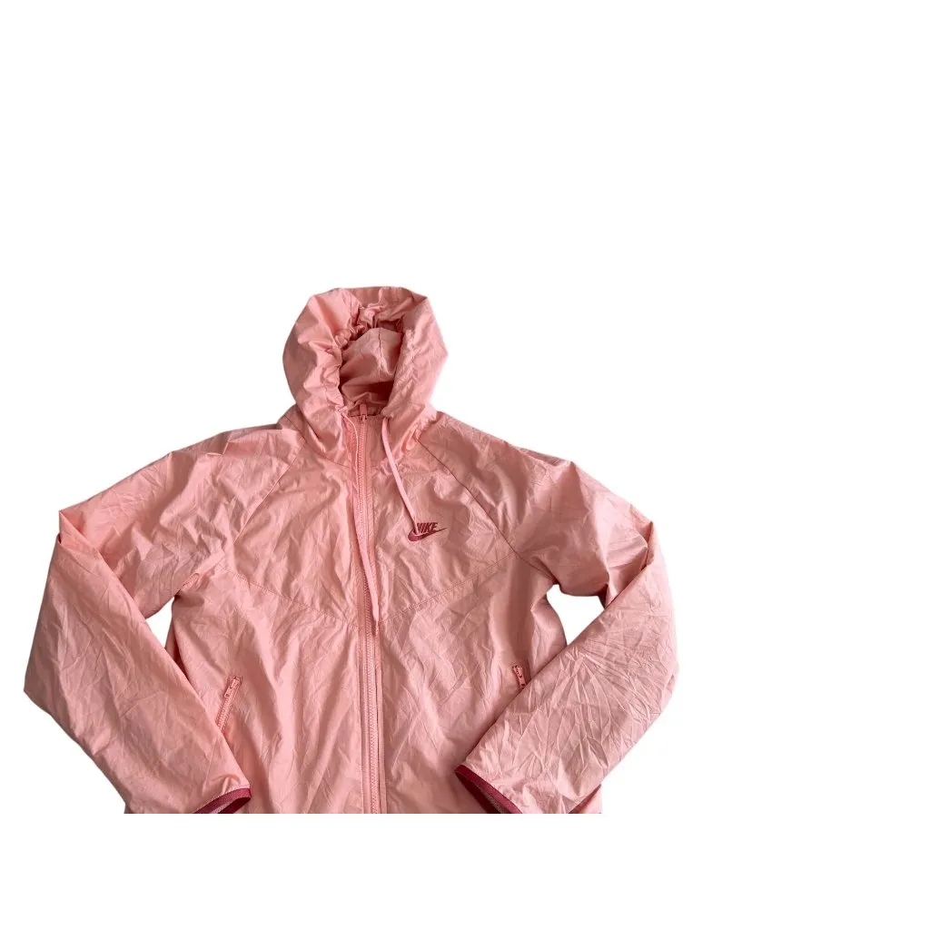 Nike  Peach Long Sleeve Windbreaker Jacket Size Small - Image 3