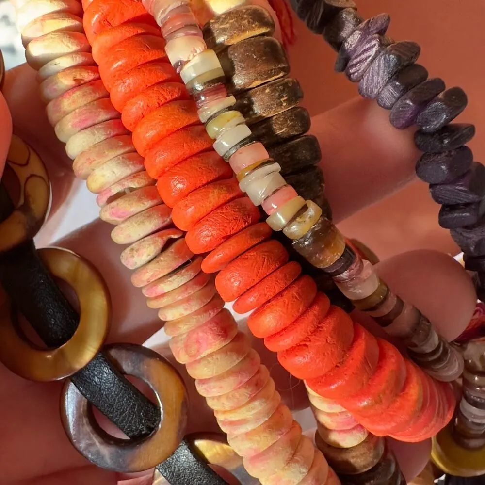 Vintage Harajuku Lovers Multi Strand Multi Beaded Necklace - Image 7