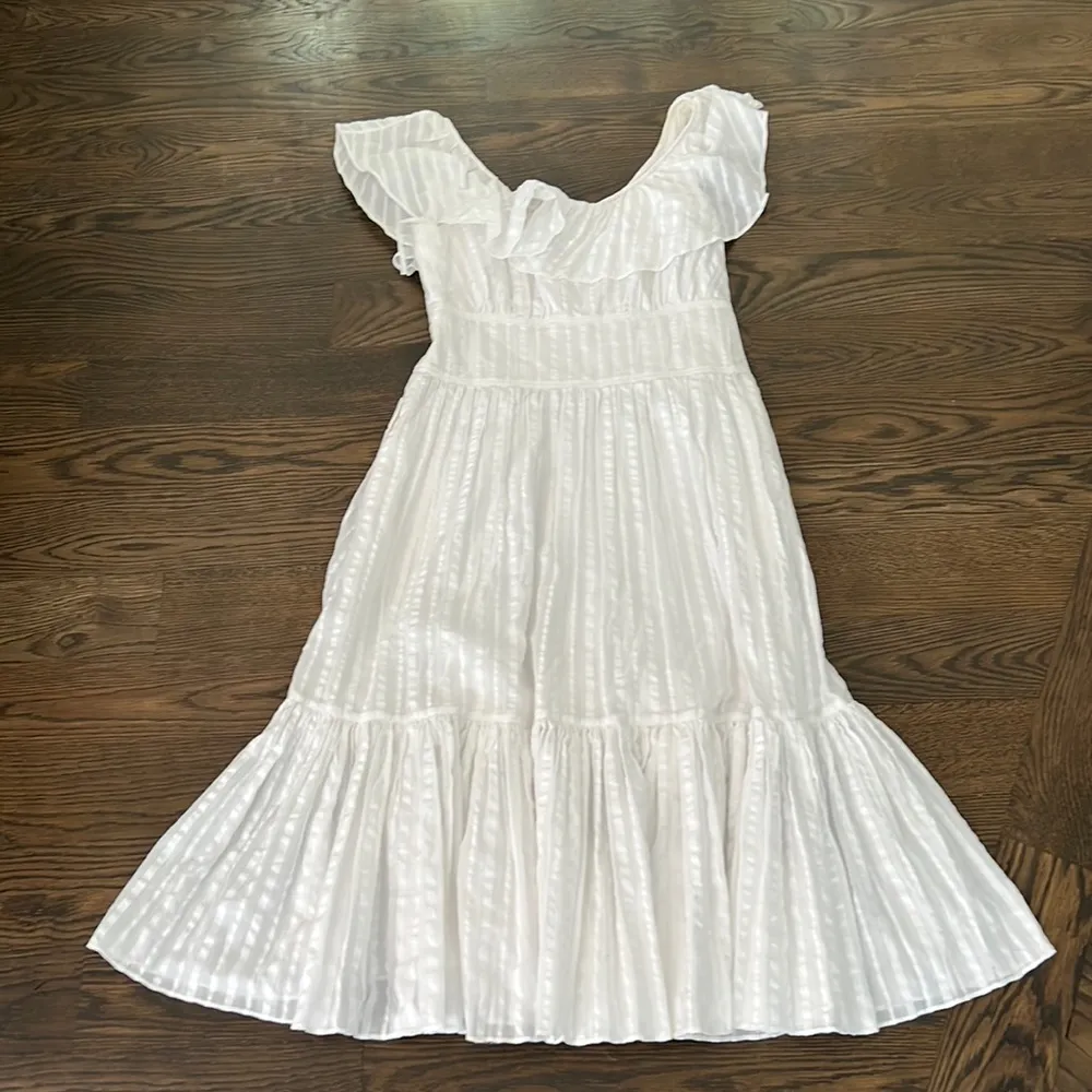 Tory Burch Striped Seersucker Dress - Image 2