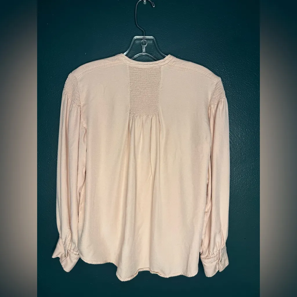 Rebecca Taylor  Blush Pink Button-Up Blouse - Image 3