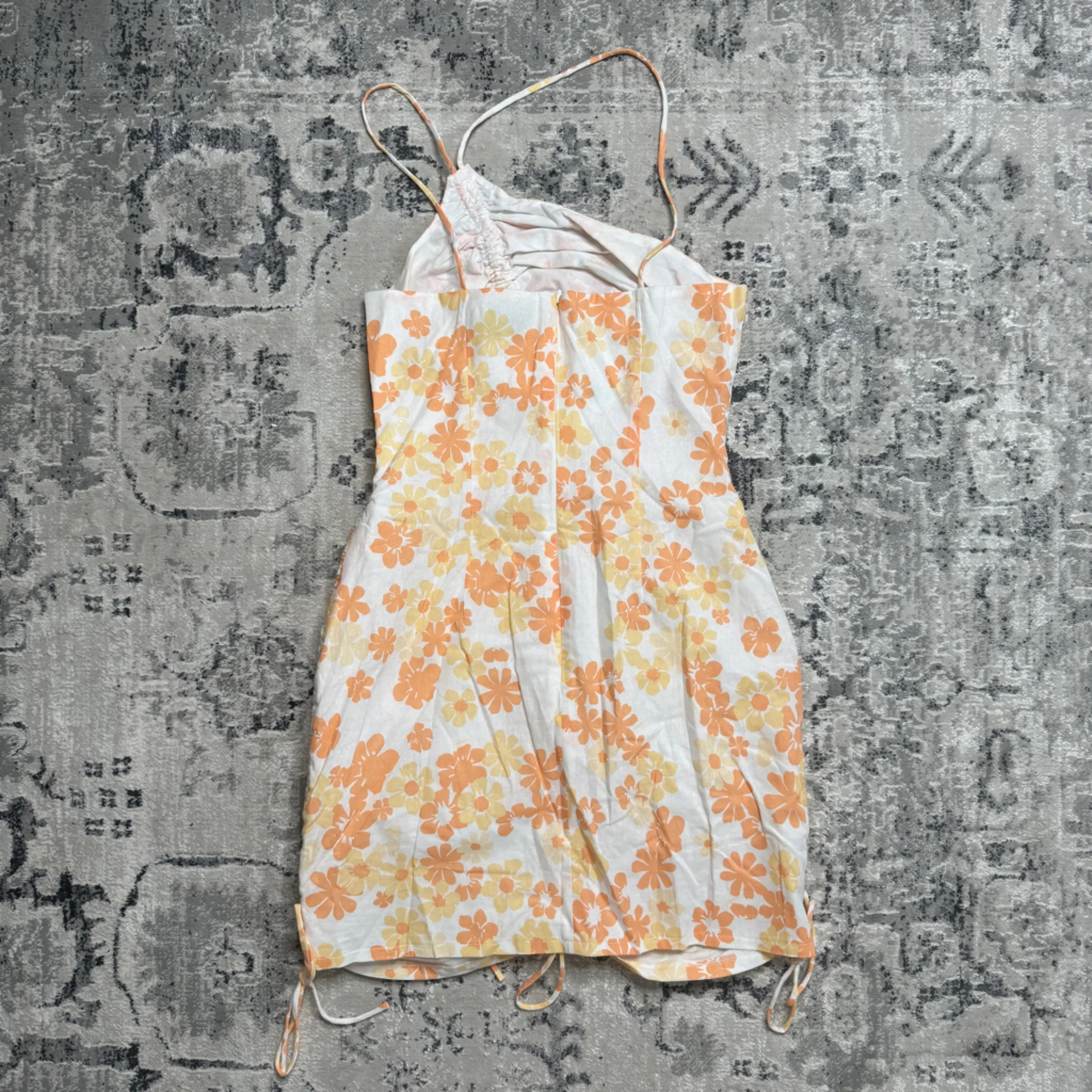 NEW Sabo Skirt Kani Asymmetric Dress Floral Print Cinched size M Medium NWT - Image 3