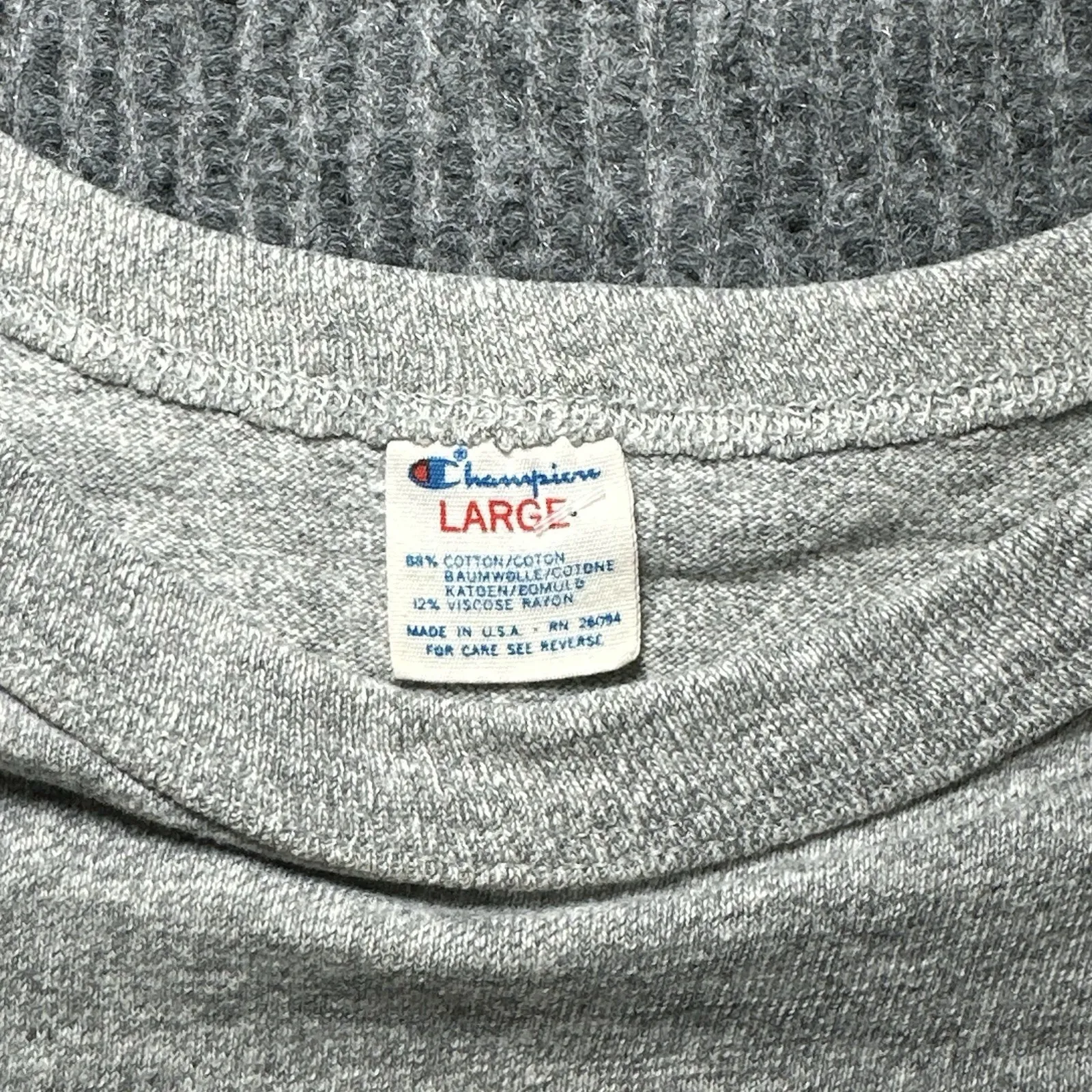 Vtg 90s Champion‎ USA Shippensburg University Collegiate Crop Shirt Size Large - Image 3