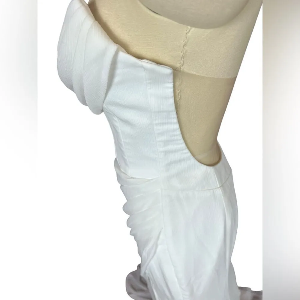 Katie‎ May Athens bridal formal gown illusion back size small - Image 14