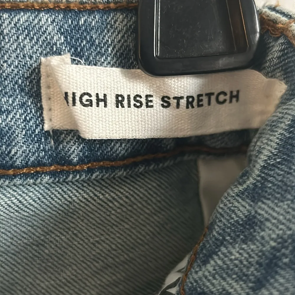 New Cotton On High Rise Classic Denim Rolled Cuff Stretch Jean Shorts - Image 3