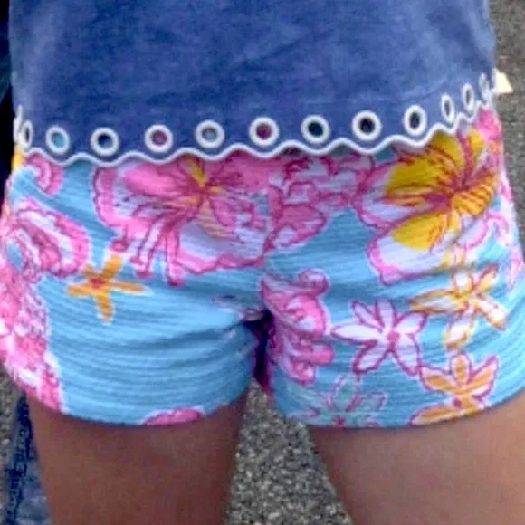 Lilly Pulitzer Adie shorts in Lolita Breakwater Blue Sz 2 - Image 2