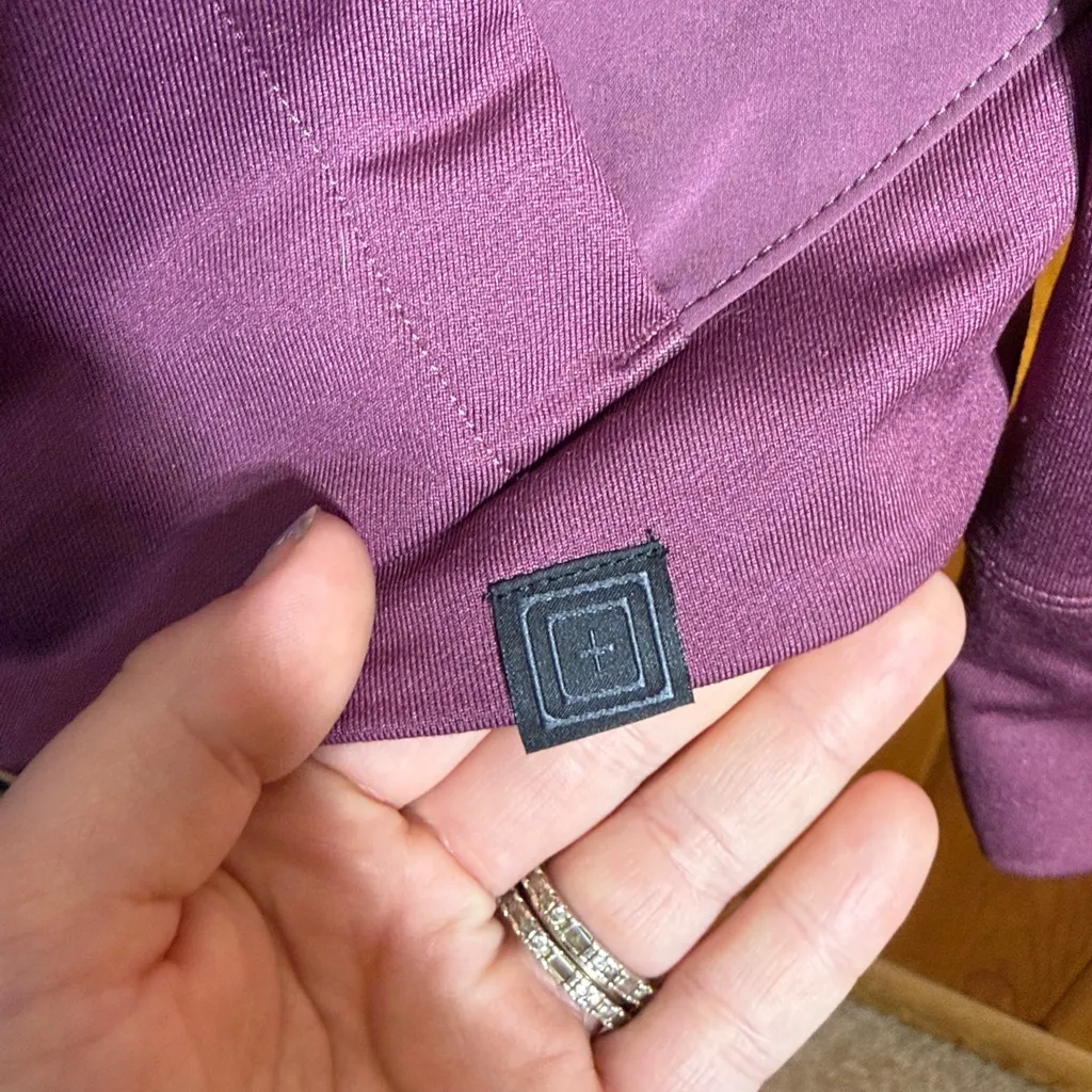 Women's Purple Hooded Jacket 5.11 purple tactical zip up hoodie outdoor active - Image 3