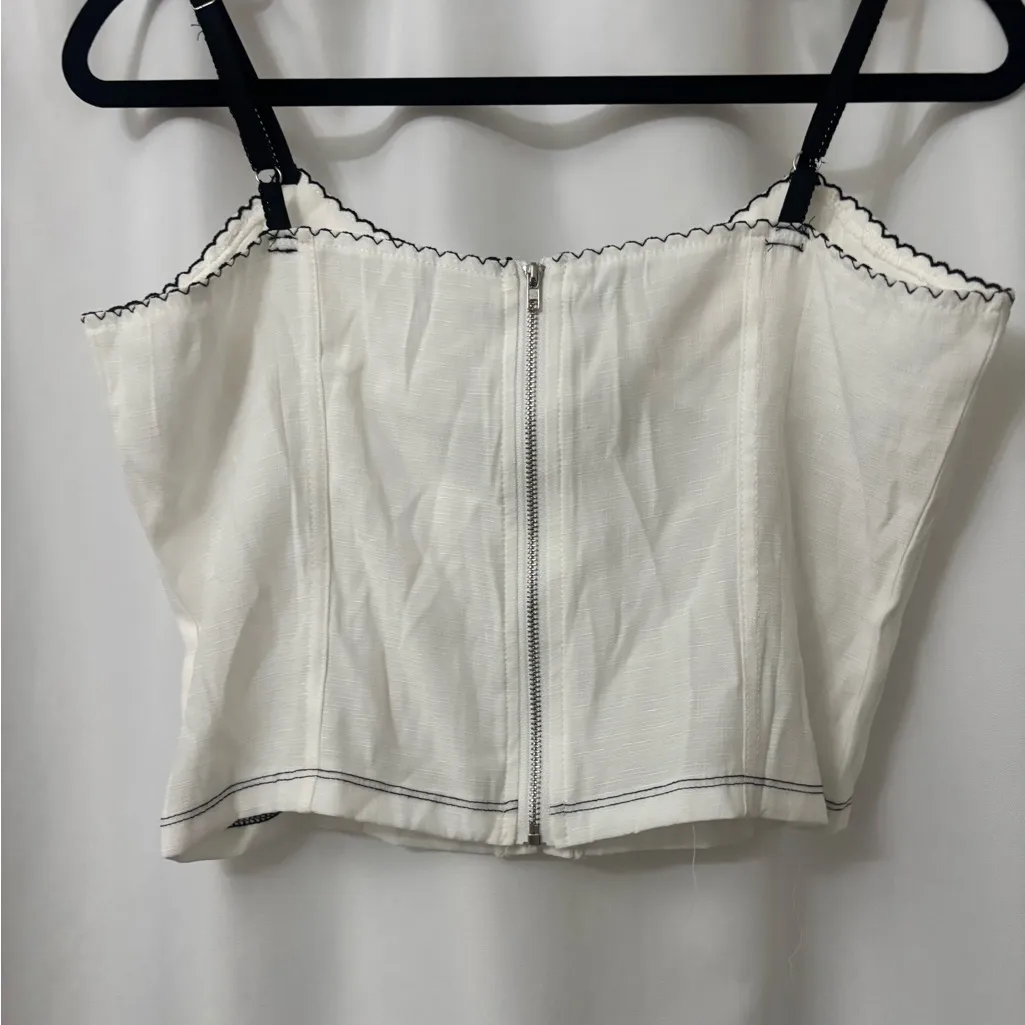 Princess Polly White Lace-Up Tank Top - Image 7