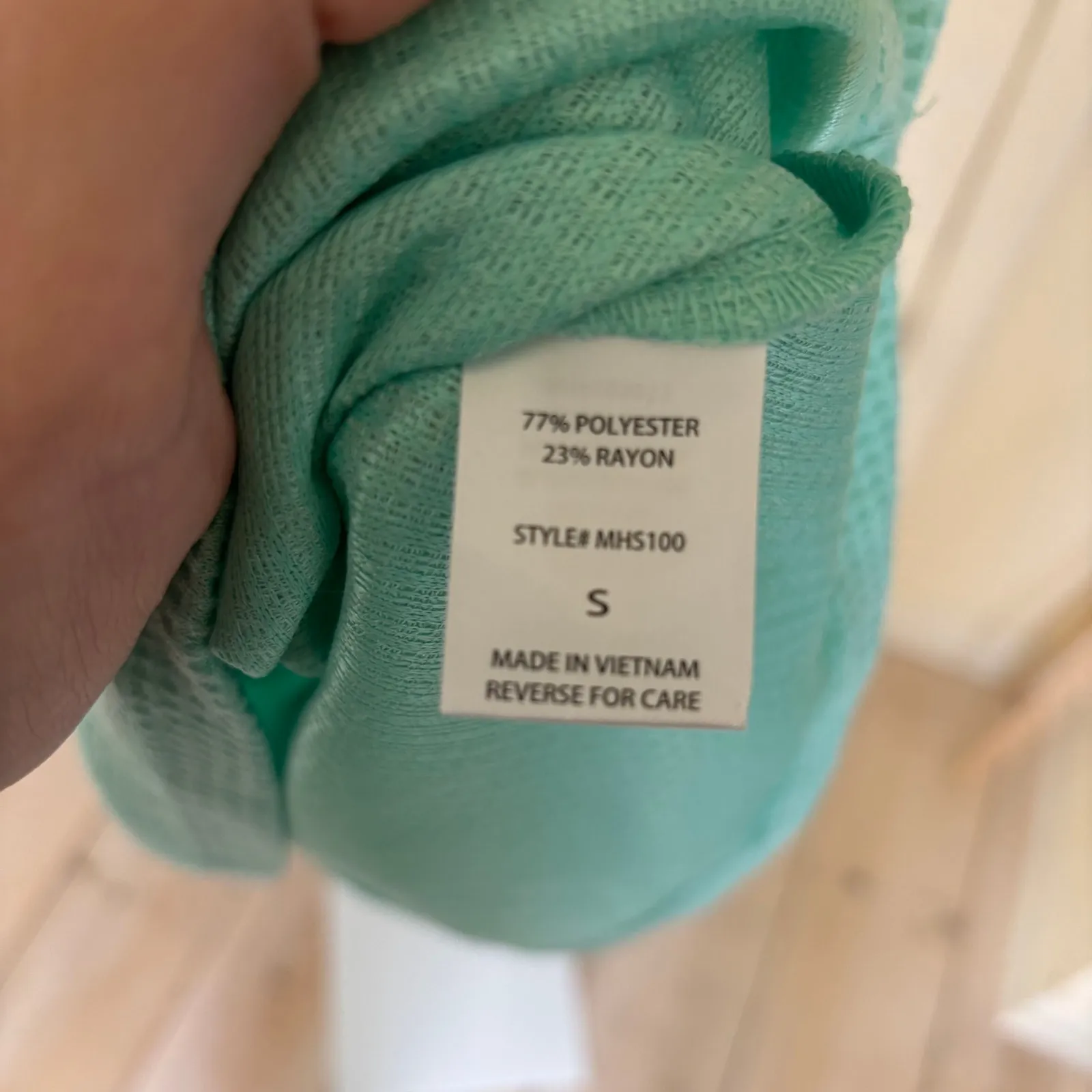 Andree By Unit NWT Women's Button Down Waffle Tank Top Aqua Size S - Image 5