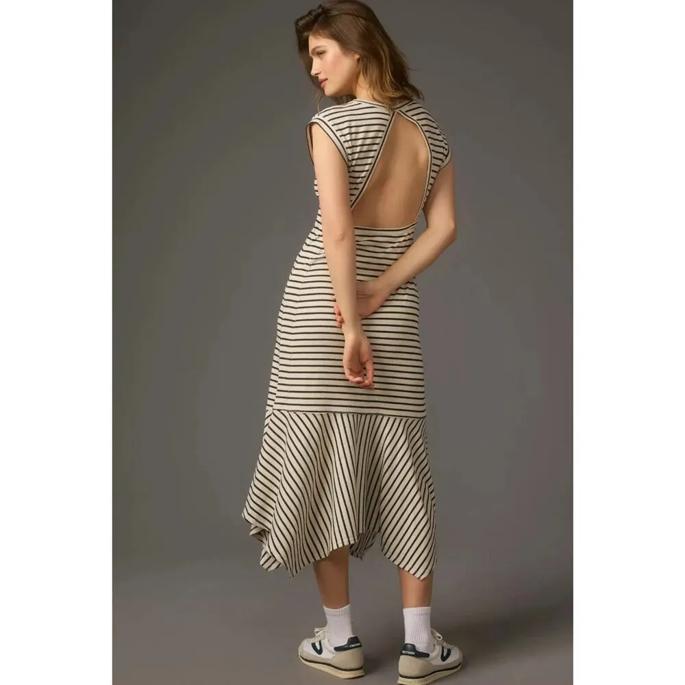 Daily Practice Anthropologie Highline Short Sleeve Maxi Dress NWT Size Small - Image 2