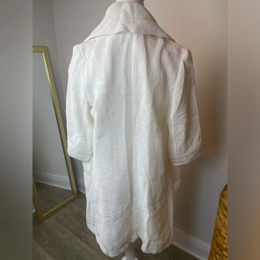 Retail $895 Doo.Ri Mesh Runway Jacket White Size 8 - Image 8