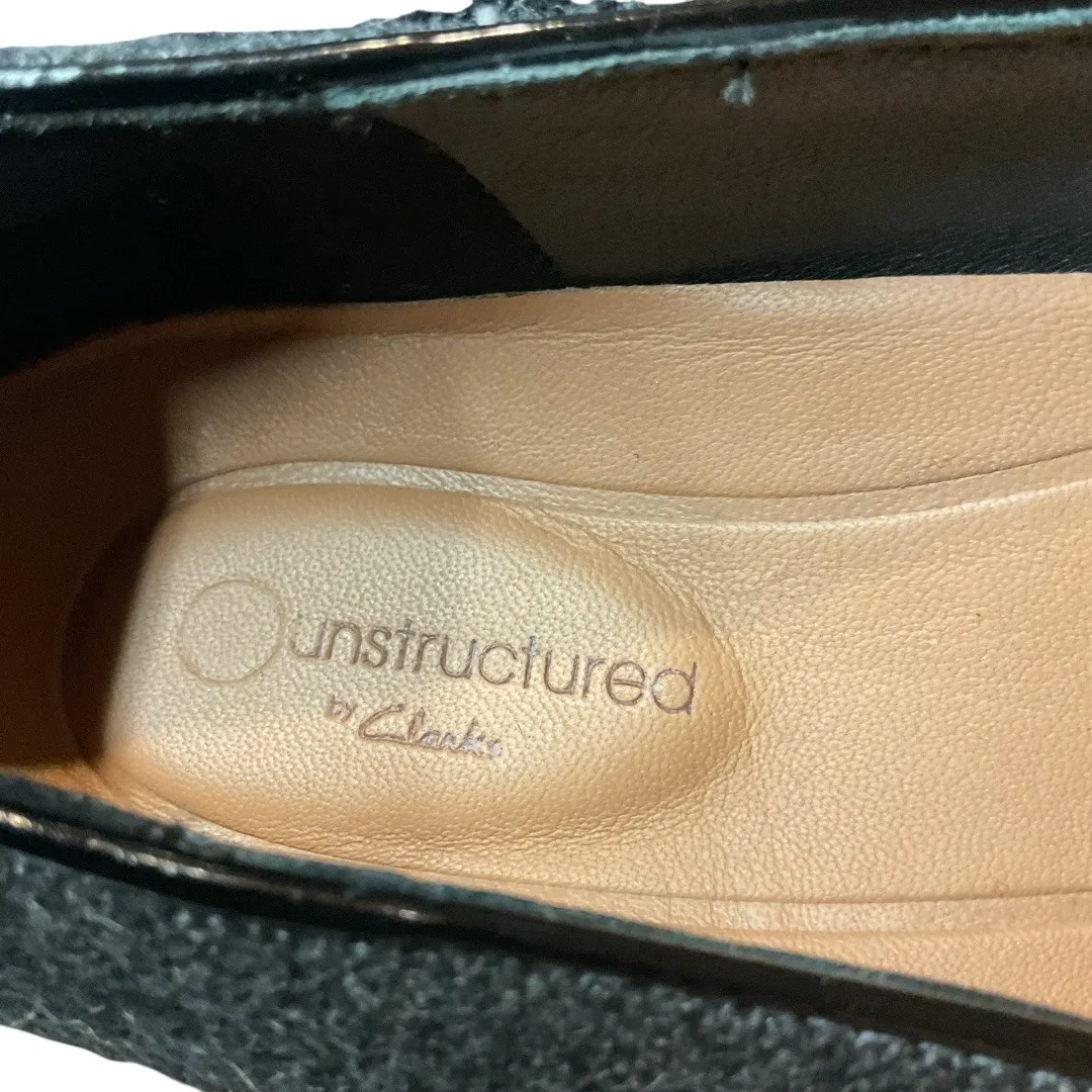 Unstructured By Clarks Women's Wool Blend Slip On Flat Shoes Size‎ 7 - Image 11