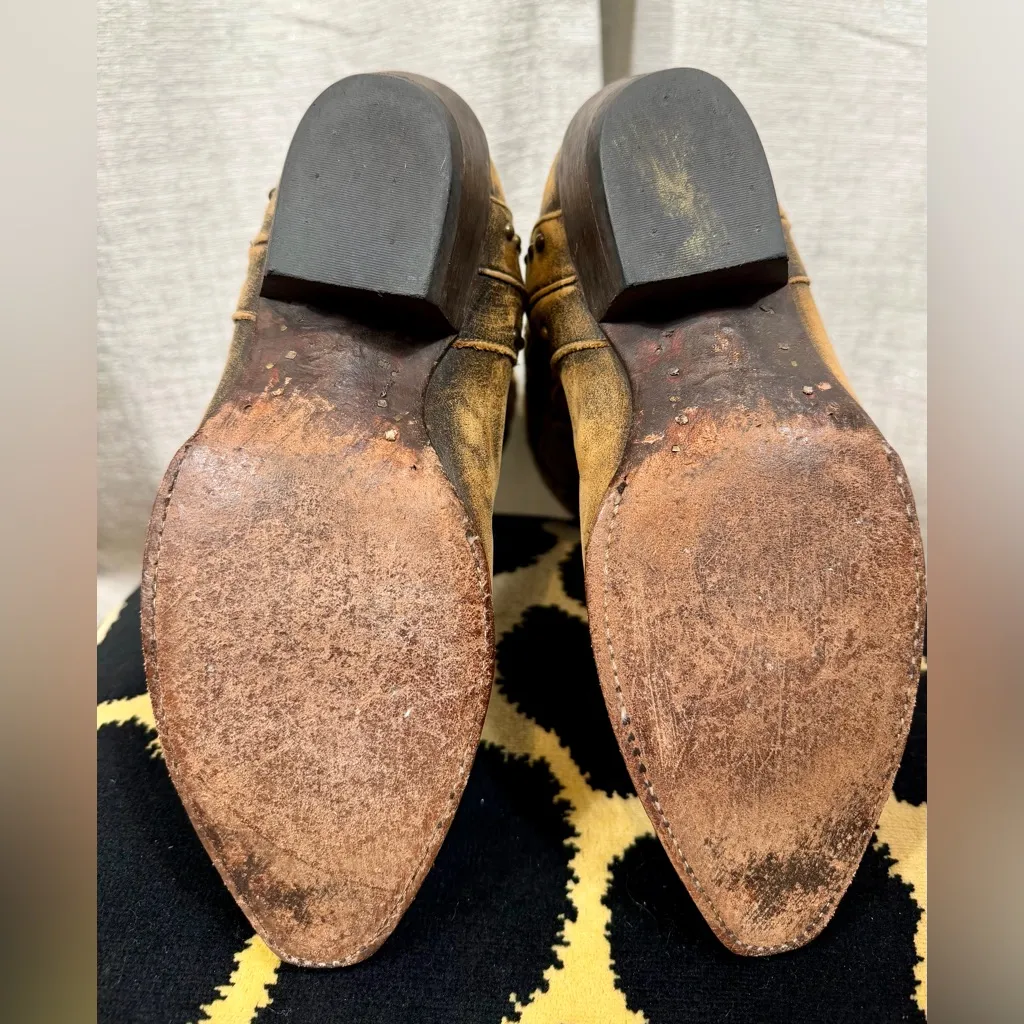 Dan Post DP3441 Distressed Leather Turquoise Heart Cowgirl Boots 6.5M ā Western - Image 8